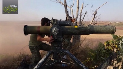 Pejuang Oposisi di Hama Gunakan Rudal Anti-Tank Baru untuk Hancurkan Tank Tentara Suriah